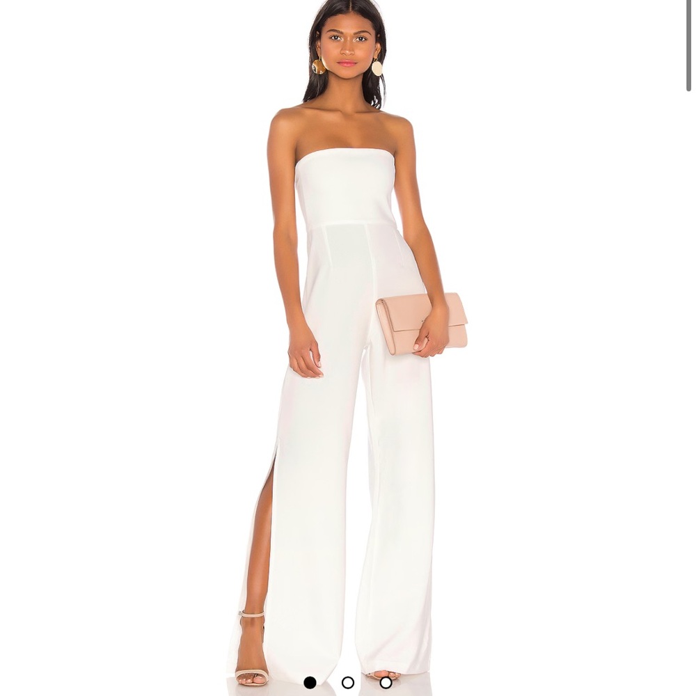 Nookie Glamour White Jumpsuit // XS